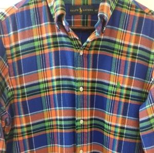 Men's Ralph Lauren button down flannel shirt sz S